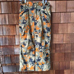 EUC Columbia Convert Omni-Tech Graphic Camo Snowboard Snow Pants in Youth 14-16